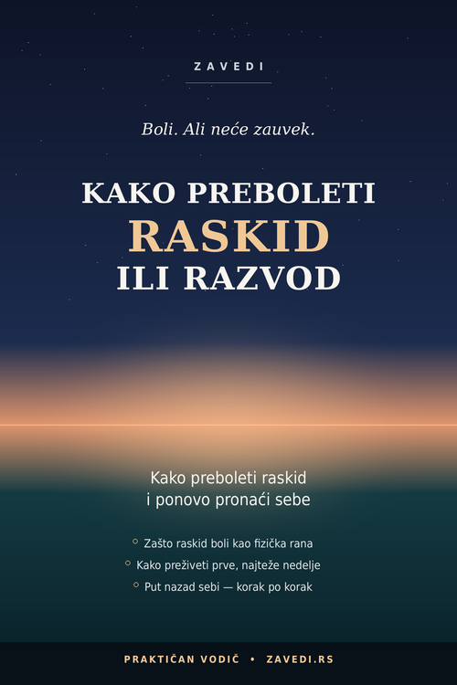 Kako preboleti raskid/razvod — Vodič za oporavak i povratak sebi