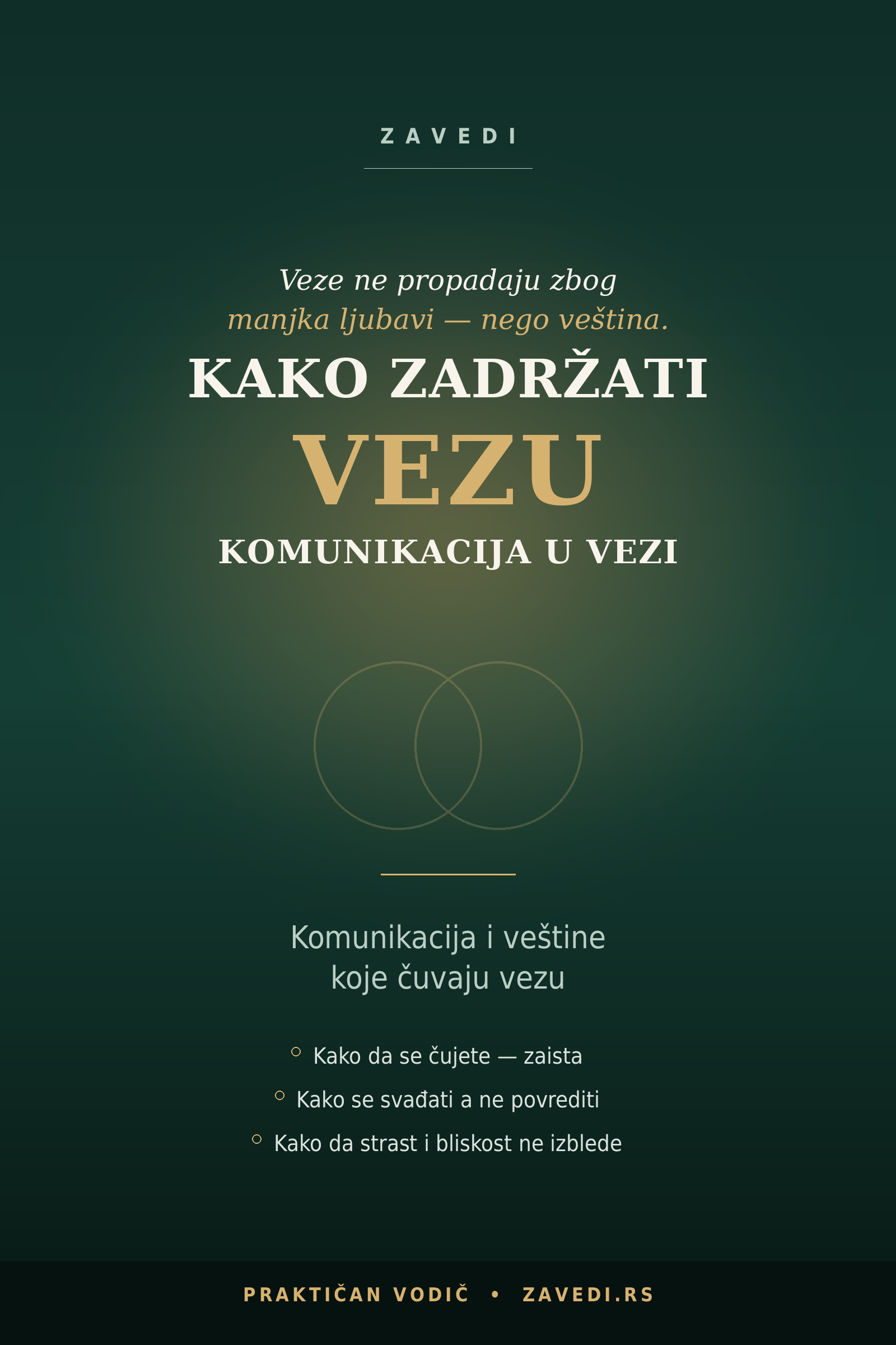Veze ne propadaju zbog manjka ljubavi — nego zbog manjka veština. A veštine se uče.