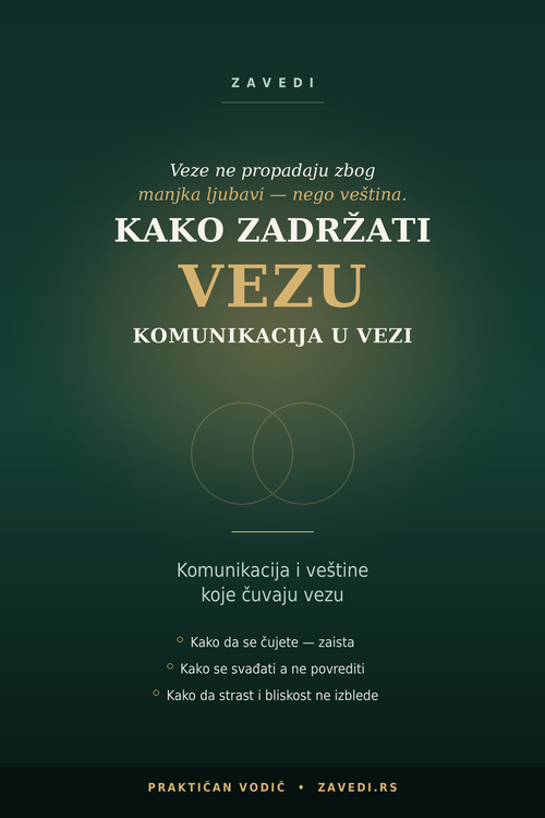 Veze ne propadaju zbog manjka ljubavi — nego zbog manjka veština. A veštine se uče.